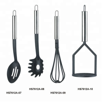 Устойчивый набор кухонных инструментов из нейлона 9 PCS для приготовления пищи Устойчив к температуре до 210 градусов
